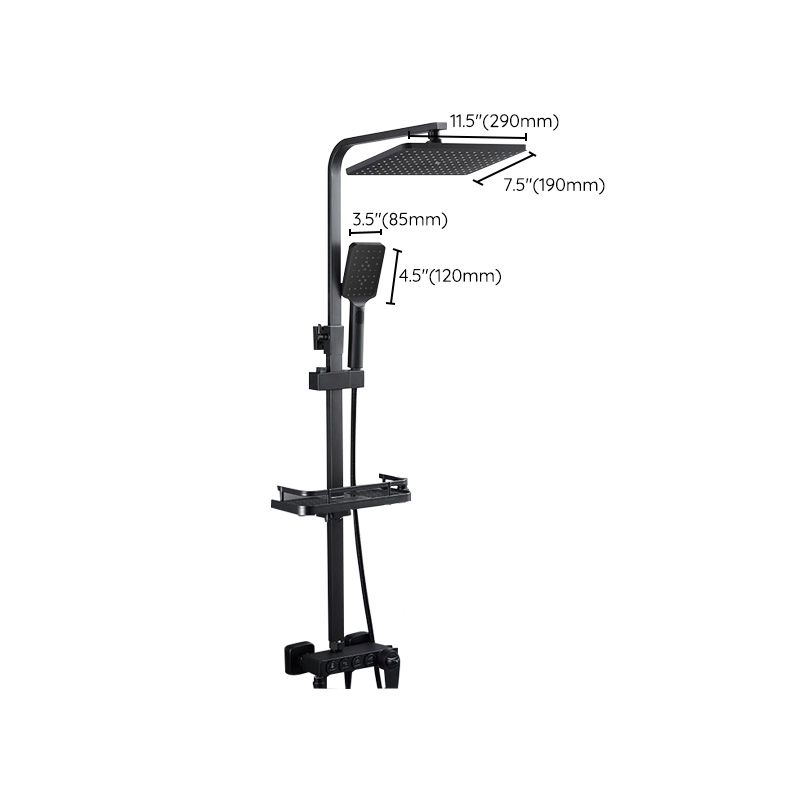 Adjustable Spray Sample Shower Combination Metal Shower Fitting Arm Shower Head with Slip Bar