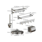 Modern Bathroom Accessory Set Paper Holder Bathroom Shelf Stainless Steel Bathroom Hardware