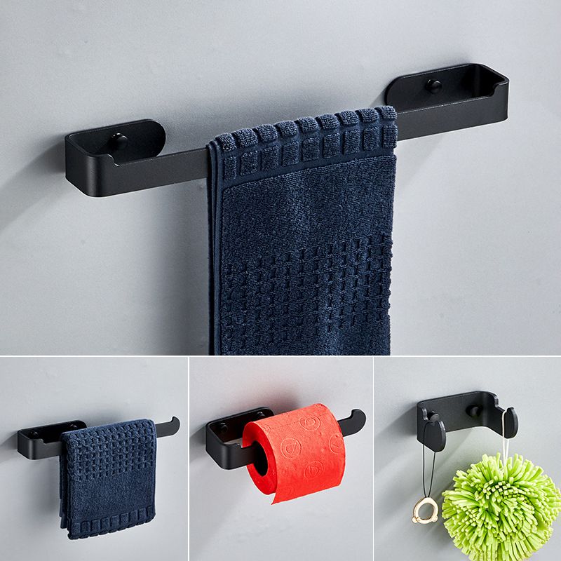 Aluminum Alloy Bathroom Set 4-Piece Modern Style Bathroom Hardware Set