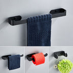 Aluminum Alloy Bathroom Set 4-Piece Modern Style Bathroom Hardware Set