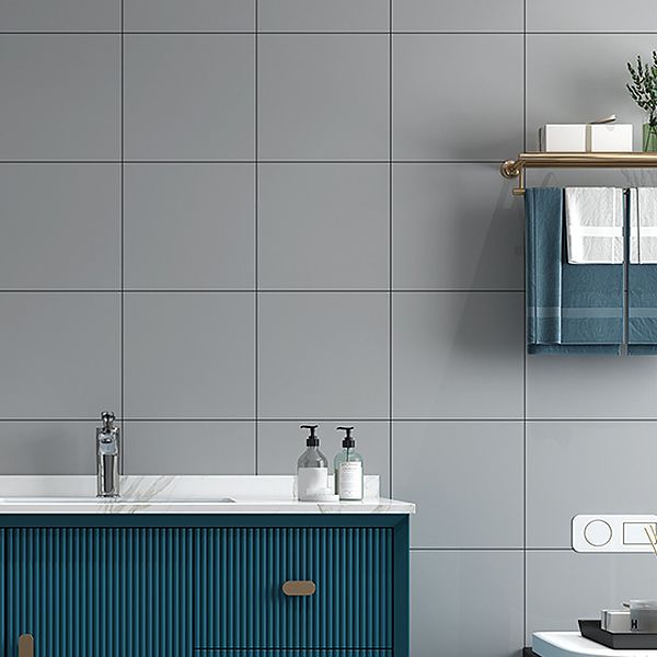 Plastic Square Peel & Stick Tile Mesh Mosaic Tiles for Backsplash