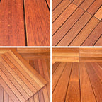 Outdoor Patio Wood Decking Interlocking Plank