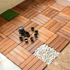 Wood Deck/Patio Floor Tiles with Click Installation Floor Slabs Tiles