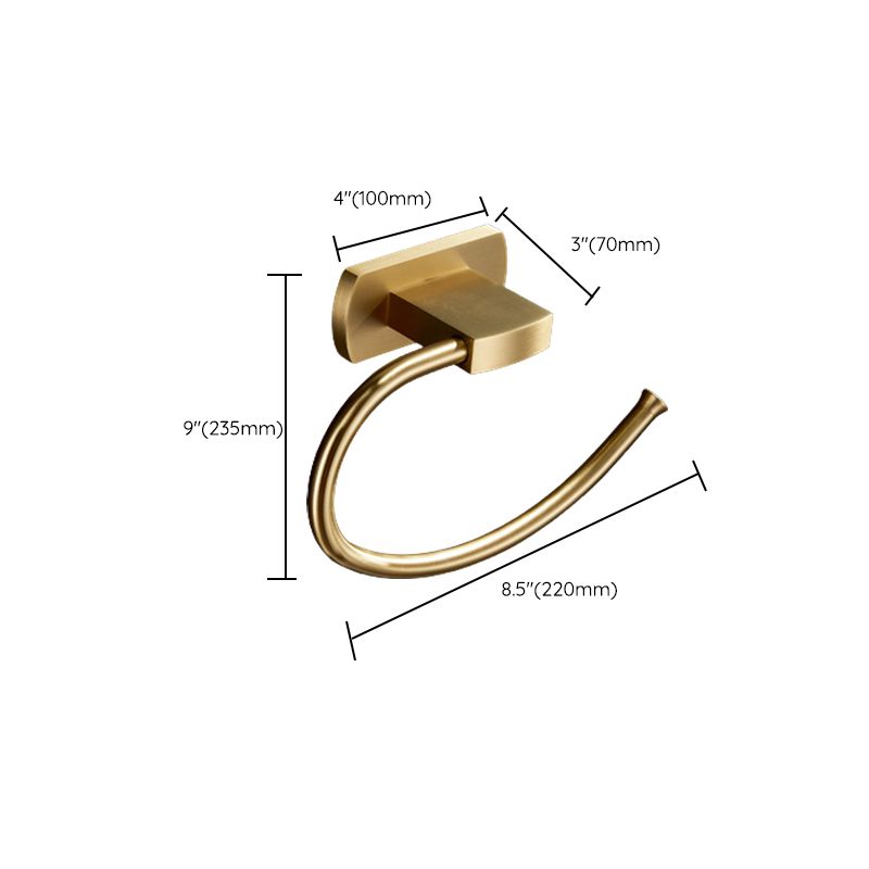 Traditional Golden Bath Accessories Set Brass Bathroom Accessories Kit