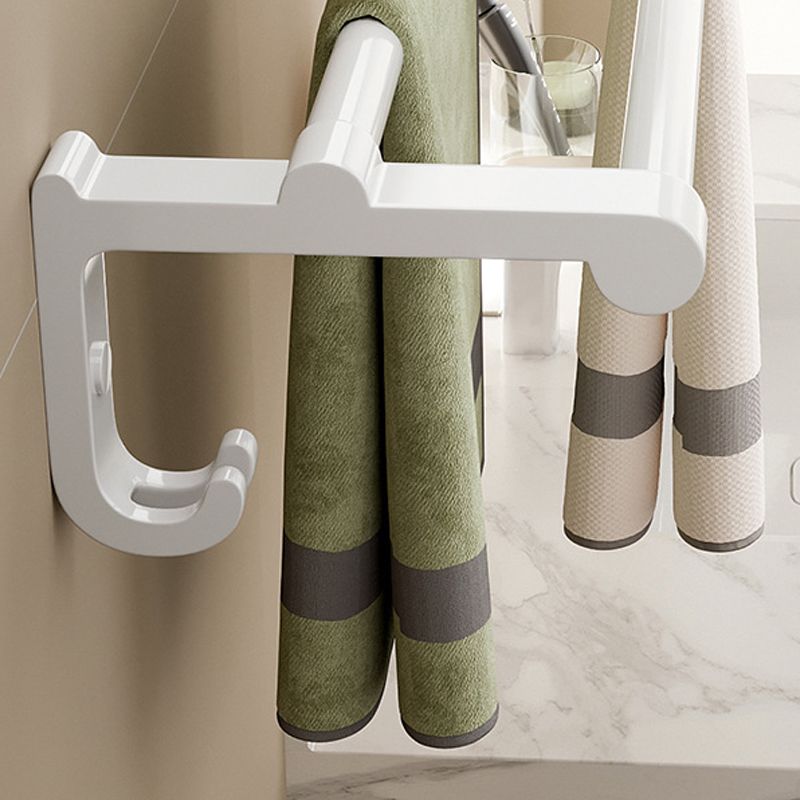 White Bathroom Accessory Set Contemporary Aluminum Bathroom Accessory Kit with Towel Holder