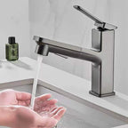 Contemporary Container Faucet Lever Handles Low Arc Copper Container Faucet