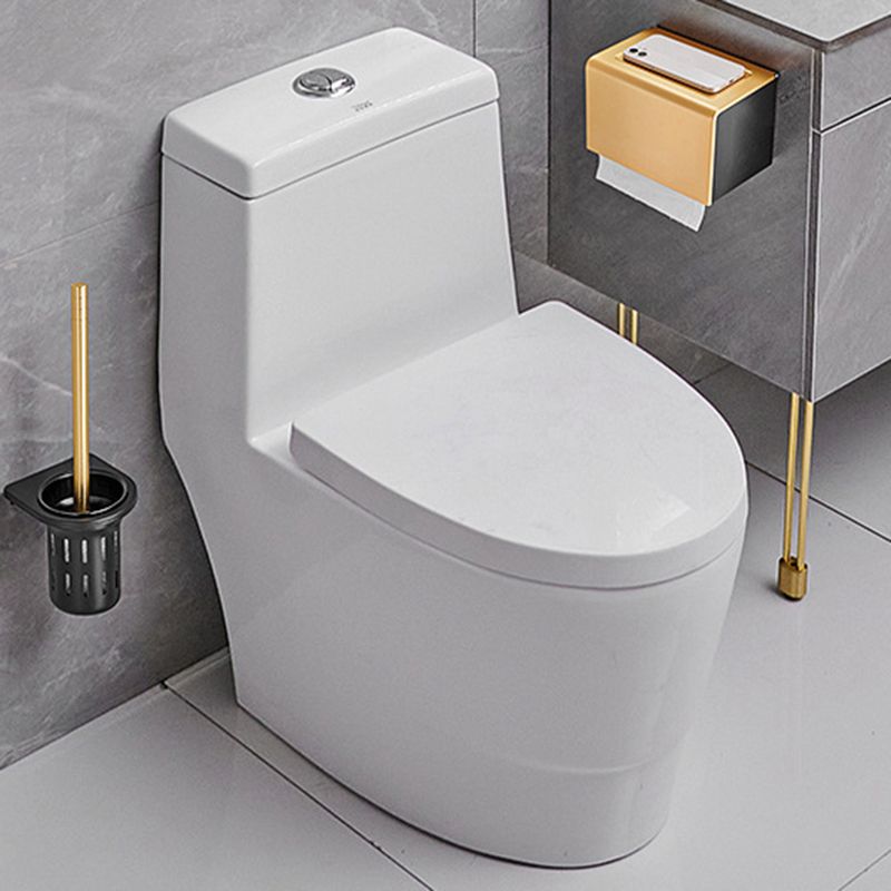 Contemporary Bath Accessories Set Black & Golden Bath Shelf/Towel Bar