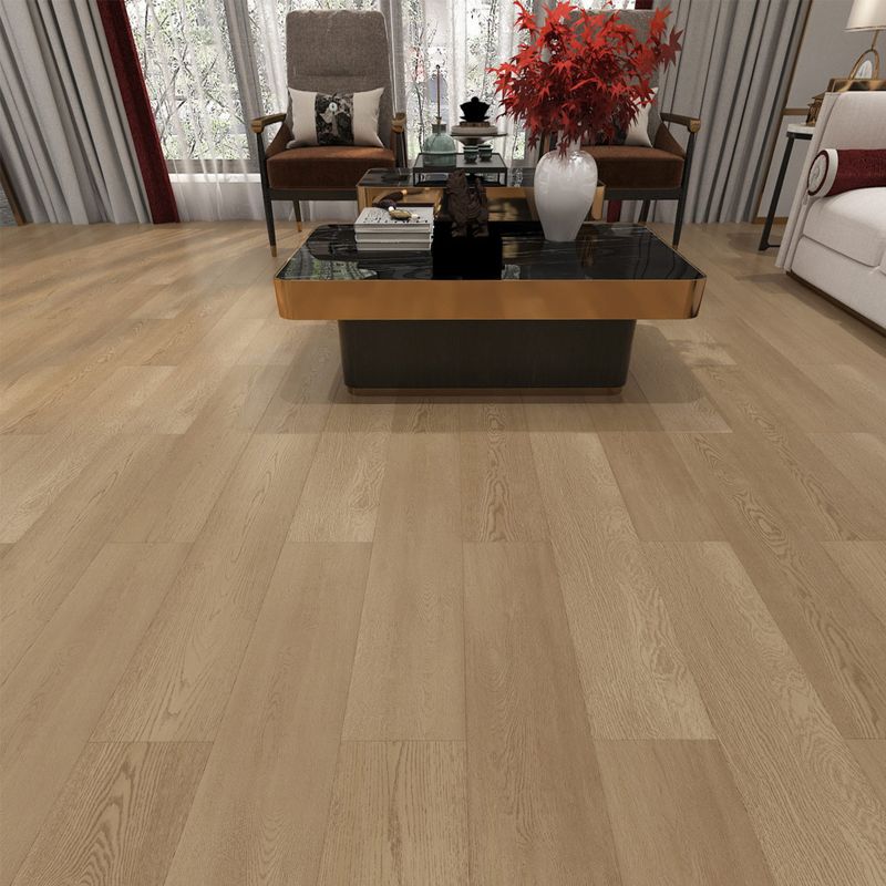 49"x8" width E0 natural solid wood laminate flooring, click-lock, waterproof