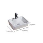 Modern Sink Solid Color Porcelain Sink