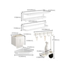 Metal drill and screw assembly bathroom accessories hardware set