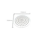 Large Shower Head 304 Stainless Steel Standard Spray Pattern Fixed Shower Head