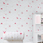 Modern Cartoon Wall Covering Peel and Stick Wall Ceiling for Bedroom