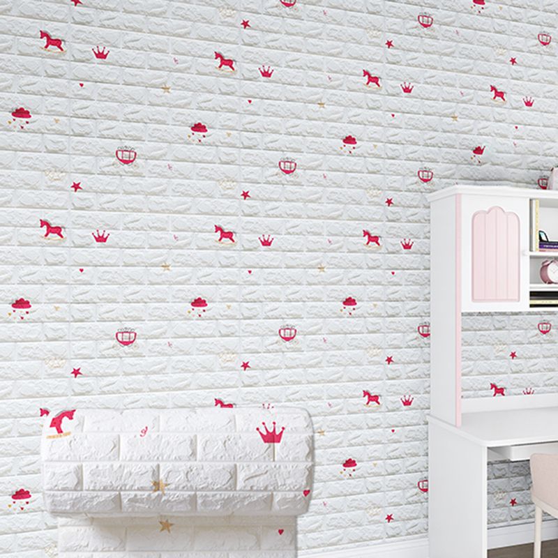 Modern Cartoon Wall Covering Peel and Stick Wall Ceiling for Bedroom