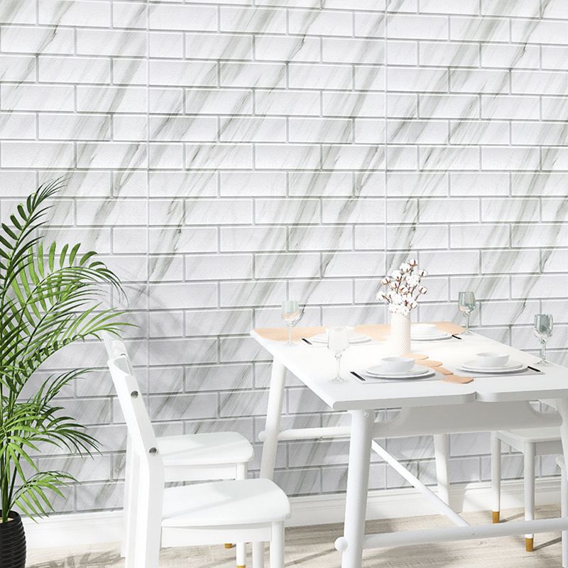 Industrial Wall Panel, 3D Brick Bathroom Wall Panels Set of 2