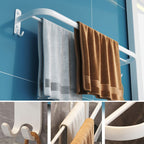 Modern Bathroom Hardware Set White Metal Bathroom Accessory Set