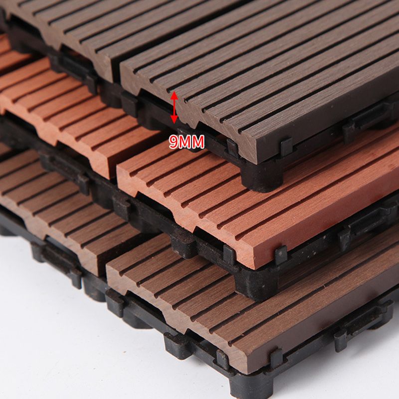 Rectangular constructed tiles water-resistant parquet flooring for balcony