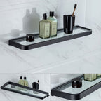 Modern Classic Bathroom Accessories Set in Stainless Steel Matte Black Bathrobe Hook/Towel Ring Bar