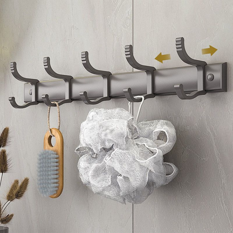 Modern Bathroom Accessory Set Towel Bar Paper Holder Gray Bathroom Accessory Set
