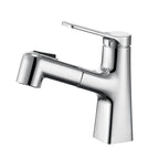 Contemporary Vessel Faucet Metal Single Handle Low Arc Vessel Faucet for the Bathroom