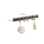 Contemporary stainless steel bathroom accessories as a single piece or in a set in black and gold