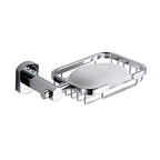 Polished Chrome Modern Bathroom Accessory Set Silver Towel Holder/Bath Shelf