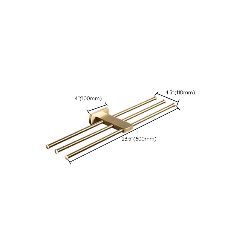 Traditional Golden Bath Accessory Set Brass Bathroom Accessories Kit