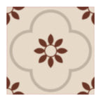 Peel and Stick PVC Flooring Matte Vinyl Flooring with Floral Pattern