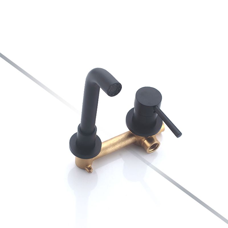 Wall-mounted faucet Glam Style sink bathroom faucet with lever handle