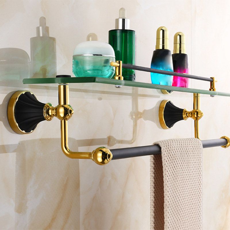 Traditional Bathroom Accessories Set Towel Bar Bathroom Shelf Black Bathroom Accessories Set