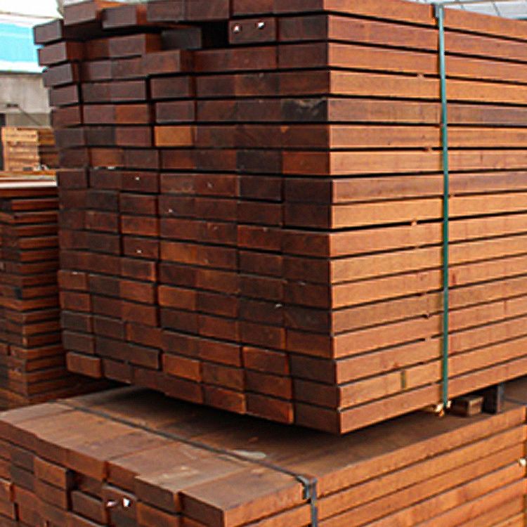 Modern solid hardwood flooring Merbau wood side cladding for terrace