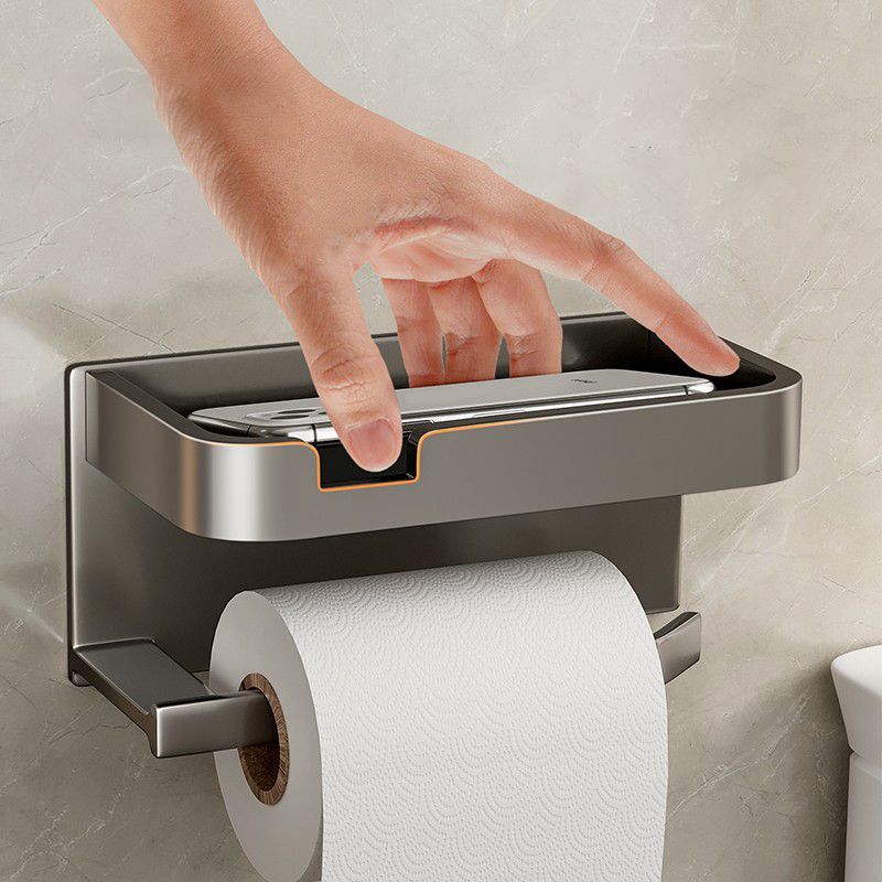 Modern Style Aluminum Single Bathroom Accessory Set Paper Holder