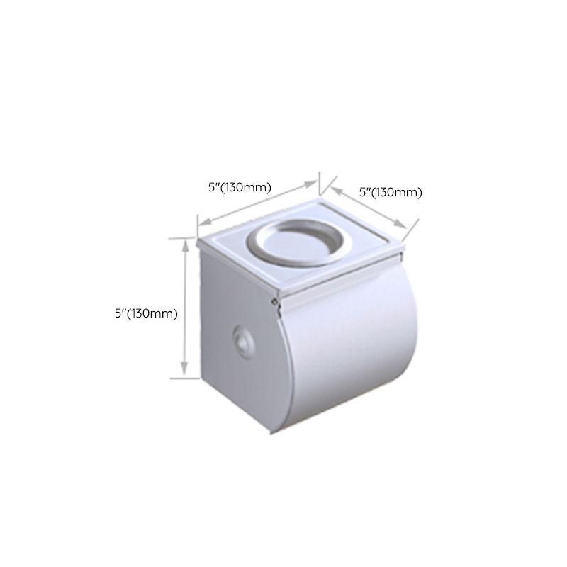 Silver Contemporary Bathroom Hardware Set Stainless Steel Aluminum Bathroom Set