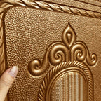 Glam Style Wall Cladding Living Room Peel and Stick 3D Embossed Waterproof Wall Cladding
