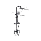 Adjustable Spray Sample Shower Combination Metal Shower Fitting Arm Shower Head with Slip Bar