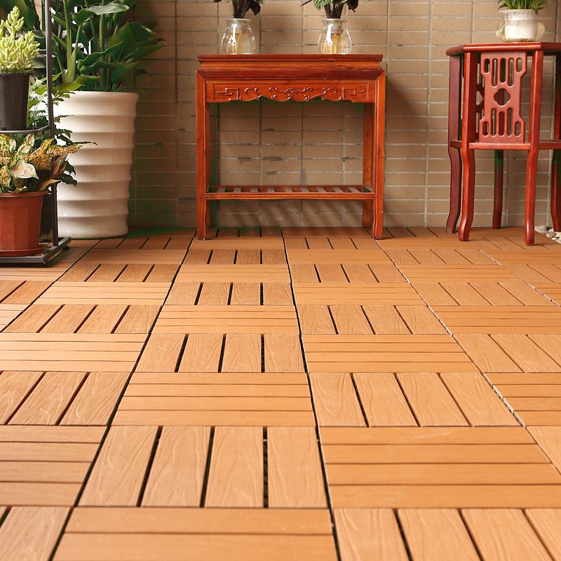 Composite deck tile Solid Color Waterproof Patio Floor Tile