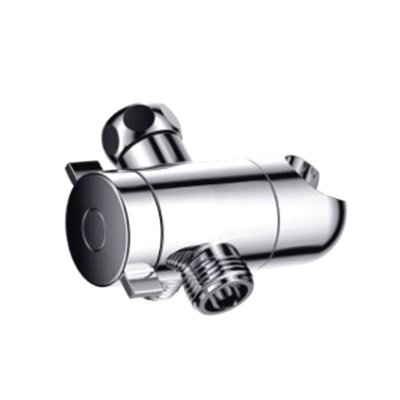 Silver Dual Shower Head Round Rainfall Wall-Mounted Shower Head