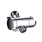 Silver Dual Shower Head Round Rainfall Wall-Mounted Shower Head