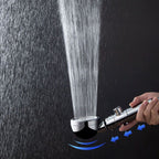 Metal Universal Pressure Shower Head Adjustable Water Flow Handheld Shower Head