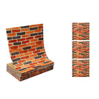Industrial Wall Panel 3D Brick Wall Panels Waterproof Stickers Wall Tiles Set of 10