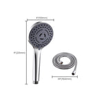 Round Shower Head Plastic Shower Head with Adjustable Spray Pattern