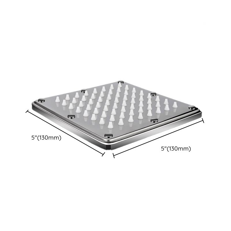 Contemporary Showerhead Combination Dual Showerhead Stainless Steel Wall-Mounted Showerhead
