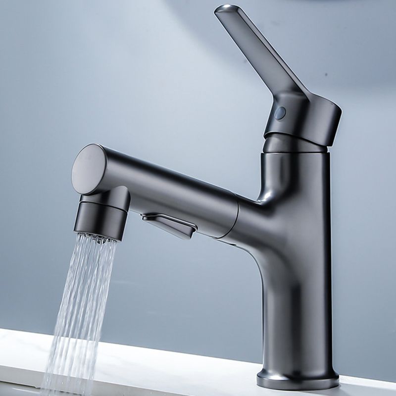 Modern Basin Faucet Solid Copper Centered Sink Faucet for Bathroom