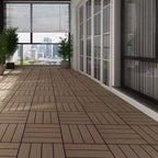 Classic interlocking deck boards Solid color patio tiles