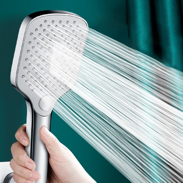 Contemporary Fixed Head Square Supercharged Showerhead Combo