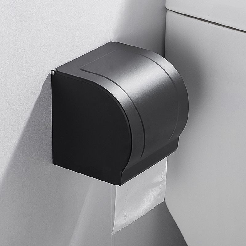 Modern Bathroom Hardware Set Matte Black Metal Bathroom Accessory Set Rust-Free