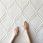 Contemporary waterproof wall planks striped brick bedroom wall panels
