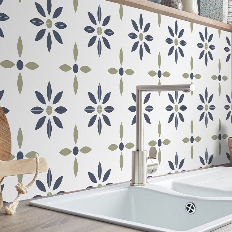 Square Peel & Stick Tile with Pattern Waterproof Tile for Home