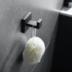 7-piece bathroom accessory set made of stainless steel with paper holder/robe hook/towel ring bar
