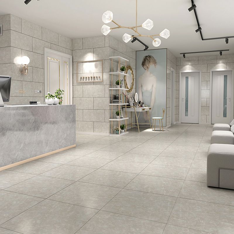 Waterproof Plastic Floor Tile Look Square Edge Floor Tile