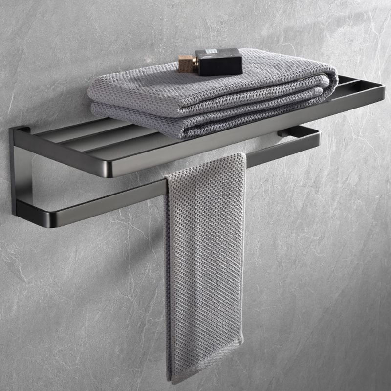 Gray metal modern bathroom accessories as a single item or as a set